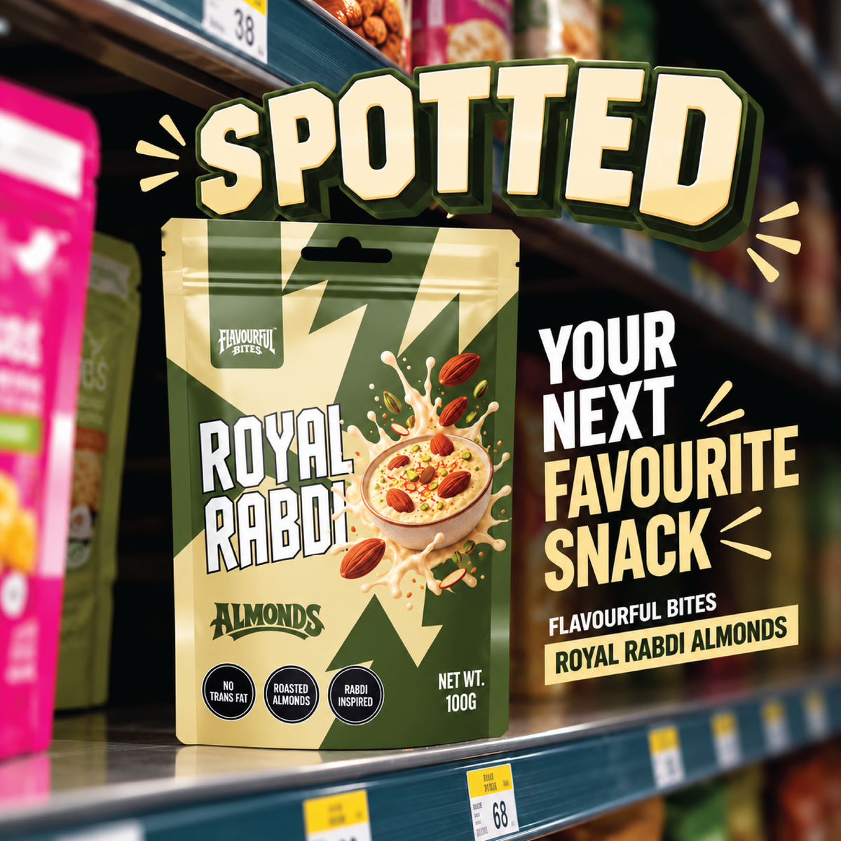 Royal Rabdi almonds, Flavourful Bites, view 3