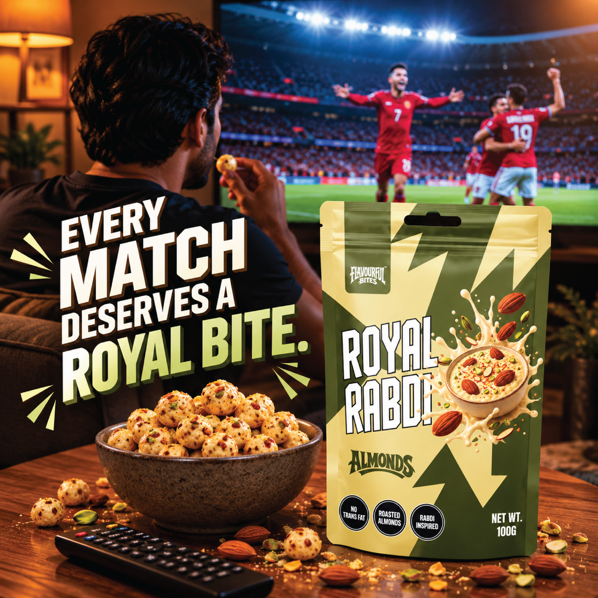 Royal Rabdi almonds, Flavourful Bites, view 4