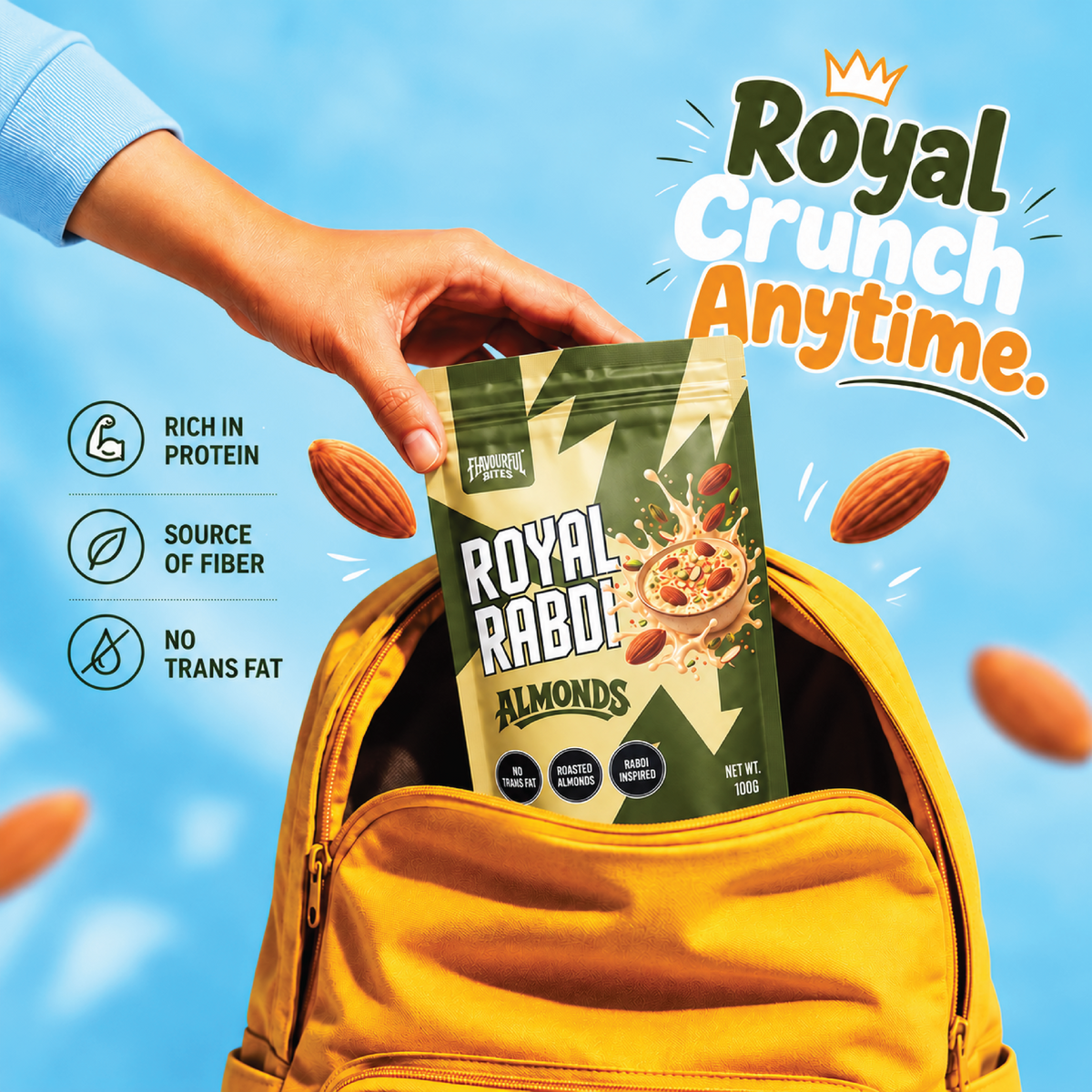 Royal Rabdi almonds, Flavourful Bites, view 5