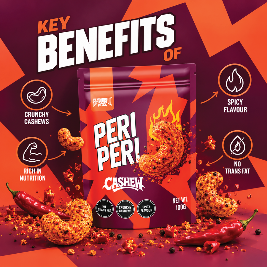 Peri Peri spicy cashews, Flavourful Bites, view 2